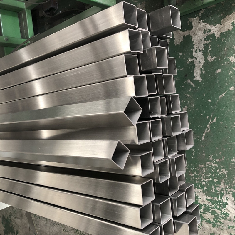 Welded Mirror Polished Stainless Steel Square Tube ASTM A554 A312 SS 201 304 304L