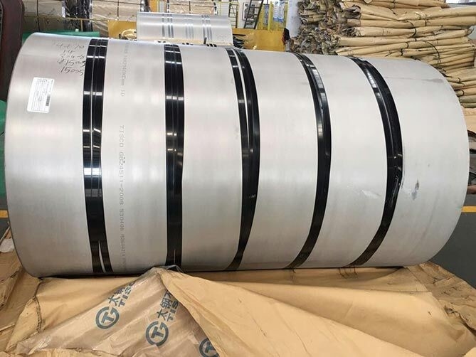 Flat Narrow 201 304 430 Stainless Steel Coil Strip ASTM 2B BA Polishing Finished